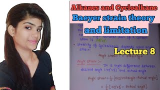 Cycloalkane Baeyer strain theory in cycloalkane Limitation of Baeyer Strain Theory [upl. by Glennie]