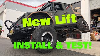 Installing a 45 inch Frankenstein Lift Kit on my Jeep Wrangler Unlimited Rubicon [upl. by Trish]