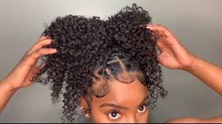 DETAILED CRISS CROSS RUBBER BAND HAIRSTYLE wclip ins  BETTERLENGTH protectivestyles subscribe [upl. by Anual]