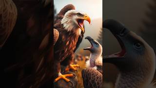 Eagle vs Vulture animalbattle wildanimals animals wildlifebattle wildlife [upl. by Eednus167]