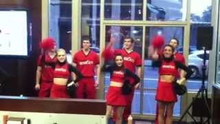 University of Cincinnati Cheerleaders  Skyline Chili Crosstown Classic Cheer [upl. by Ilagam]