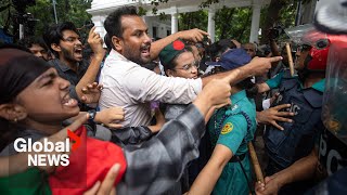 quotCannot stop us with bulletsquot Police in Bangladesh arrest 8 students during March for Justice [upl. by Ailsun]