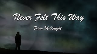 Never Felt This Way by Brian McKnight with lyrics [upl. by Yaron]