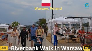 Walking Tour Around Vistula River in Warsaw 4K  Virtual Tour Vistula River in Warsaw Poland [upl. by Pollyanna]