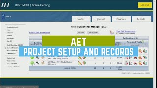 AET Project Setup and Record Keeping [upl. by Onihc358]