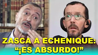 Arturo Pérez Reverte ESTALLA contra Echenique “Es absurdo” [upl. by Blanding]