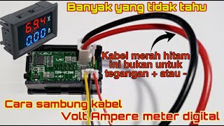 Cara pasang Volt Ampere meter digital [upl. by Innavoij307]