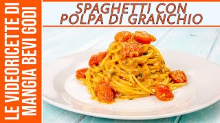 Pasta con polpa di granchio SENZA PANNA E CREMOSA [upl. by Edouard]