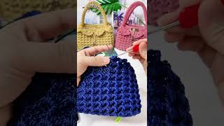 Tutorial per la borsa alluncinetto 初心者向けかぎ針編みCrochet for beginners 뜨개질 초보 crochet かぎ針編み [upl. by Naerad901]