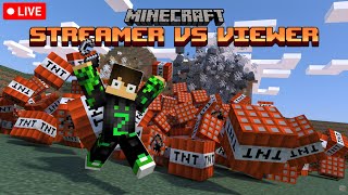 Minecraft Streamer VS Viewers TNT Game shorts minecraft [upl. by Luo]