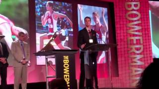 Derek Drouins Acceptance Speech for Bowerman Award [upl. by Gilcrest]