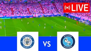 🔴LIVE Stockport County vs Wycombe Wanderers  League One 202425  Match Live Now [upl. by Donata]