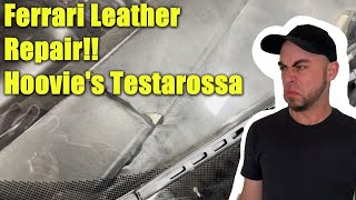 Hoovies Garage Ferrari Testarossa Dashboard Leather Repair Gutted Ferrari [upl. by Llehsar]