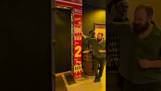 BEAT THE BAR AT NY AXE 2 MINUTE challenge foryou funny funnyvideo beer axe fun [upl. by Ragouzis]