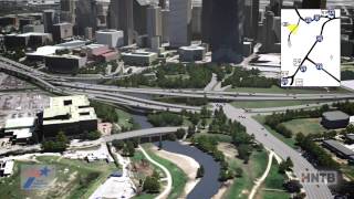 North Houston Highway Improvement Project 3D Animation [upl. by Allianora]