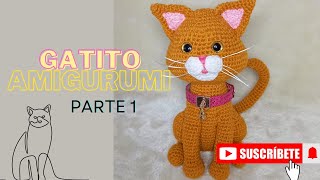 Crea un GATITO AMIGURUMI Adorable  PARTE 1  Tutorial Paso a Paso [upl. by Eterg711]