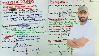 Synthetic polymers  Anionic polymerization  Classification of polymers  BS Chemistry [upl. by Cloutman]