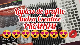 Primeras impresiones Lápices de grafito para dibujo graduados Indra creative premium 14pz [upl. by Allak]