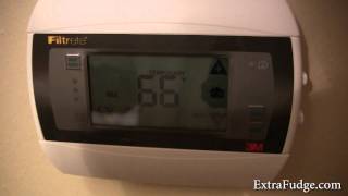 Radio Thermostat Wireless Thermostat with WiFi Module Review [upl. by Kcirtapnhoj]