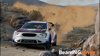 BeamNGdrive  NOT for beginners Desert Rally Driving [upl. by Getter610]