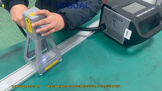 Handheld Mini Fiber Laser Marking Machine for Aluminum AlloyStainless Steel 50w [upl. by Lashondra]