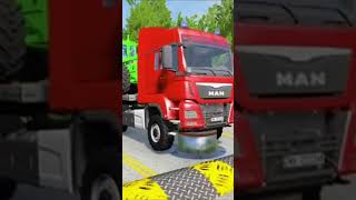 trailer trucks vs speedbum train vs cars [upl. by Lamar]