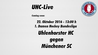 UHCLive  1 Damen Hockey Bundesliga  Uhlenhorster HC gegen Münchener SC  2210 1300 h [upl. by Medin415]