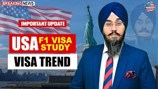 USA STUDY VISA TREND  STUDY VISA UPDATES 2024  USA CANADA UK [upl. by Kamin]