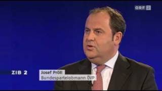 Josef Pröll live bei Armin Wolf [upl. by Felty265]