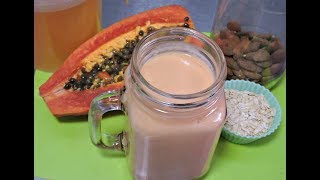 Yogurt batido con papaya RecetasdeLuzMa [upl. by Latsyrhc]