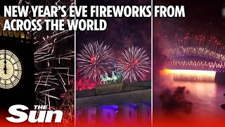 2023 New Years Eve fireworks from around the world [upl. by Rojas]