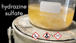 HYDRAZINE SULFATE by the ketazine process [upl. by Roberto]