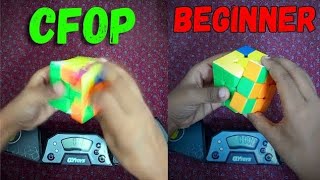 CFOP Vs Beginners METHODS SOLVE TEST part4 [upl. by Eirual445]