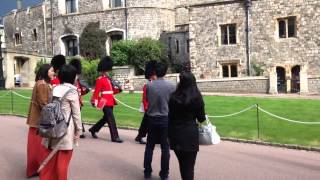 Windsor guards yelling at tourists [upl. by Anaejer]