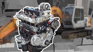 Excavator engine build  Mistakes and headaches Isuzu 4BD1THitachi EX1202 [upl. by Jehanna855]