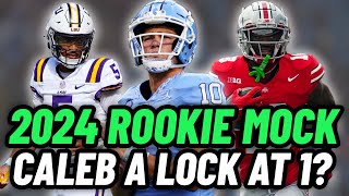 2024 NFL Dynasty Fantasy Football Rookie Mock Draft 2Ish Rounds  FantasyFootball [upl. by Hunsinger853]