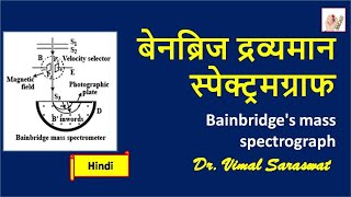 Bainbridges mass spectrograph in Hindi  H7  EMFT [upl. by Hanako809]