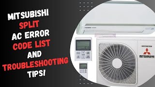 Mitsubishi split ac error code list and troubleshooting tips [upl. by Prisilla]