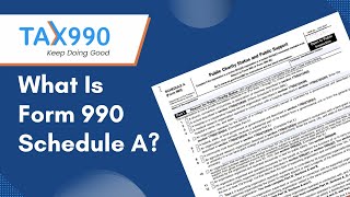 What Is Form 990 Schedule A [upl. by Arocet]