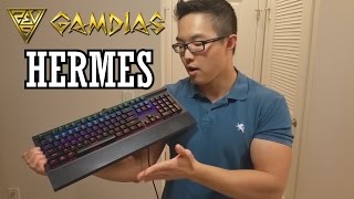 GAMDIAS Hermes 7 Color Illuminated Mechanical Gaming Keyboard Unboxing and Review [upl. by Drofkcor267]