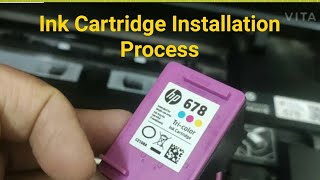 How to install Ink Cartridge in Printer I HP Deskjet Ink Advantages 4515 I [upl. by Yde]