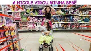 A NICOLE VIROU MINHA BEBÊ POR 1 DIA [upl. by Karie]