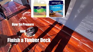 Preparing and staining hardwood merbau decking timber [upl. by Notneb810]