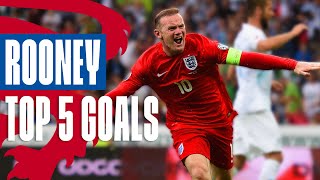 Wayne Rooneys Best Goals  Unstoppable Volley Against Russia  Top 5  England [upl. by Jenks]