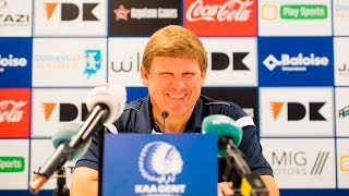 Persconferentie na KAA Gent  KV Kortrijk 27112016 [upl. by Clementius]