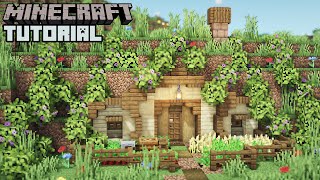 Minecraft  Hobbit Hole Survival Base Tutorial How to Build [upl. by Malti]