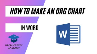 How To Make An Org Chart In Word [upl. by Repsihw653]