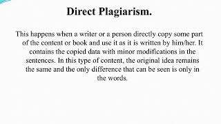 5 Different Types of Plagiarism [upl. by Ahron]