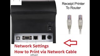 How to setup a thermal Receipt printer with Ethernet cable [upl. by Akelam]