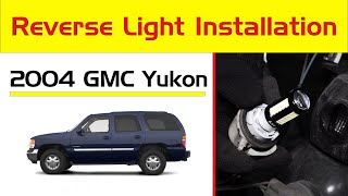 Install  Change 200006 GMC Yukon Back up Reverse Light 3157 LED Bulb [upl. by Anib439]